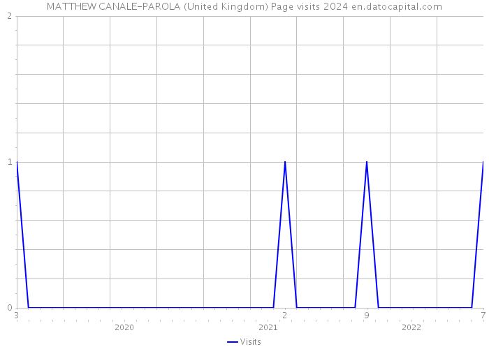 MATTHEW CANALE-PAROLA (United Kingdom) Page visits 2024 