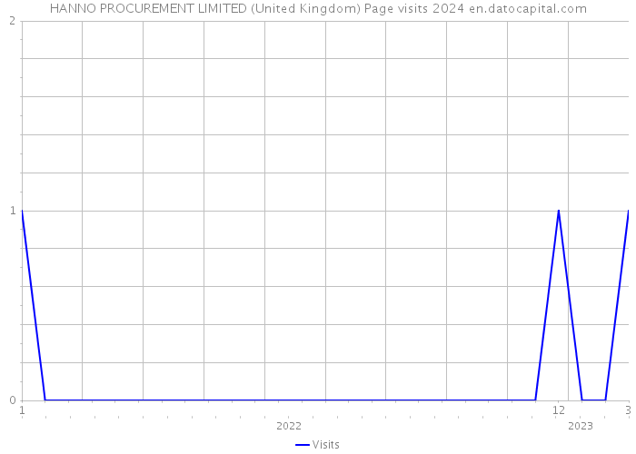 HANNO PROCUREMENT LIMITED (United Kingdom) Page visits 2024 