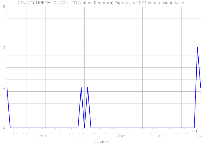 COUNTY NORTH LONDON LTD (United Kingdom) Page visits 2024 