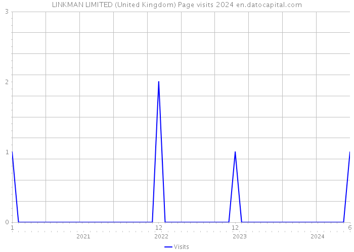 LINKMAN LIMITED (United Kingdom) Page visits 2024 
