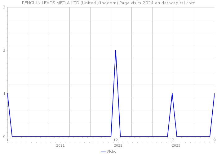 PENGUIN LEADS MEDIA LTD (United Kingdom) Page visits 2024 