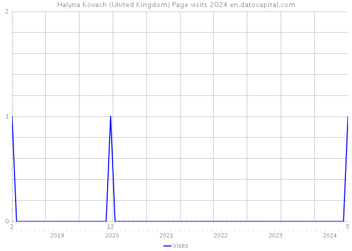 Halyna Kovach (United Kingdom) Page visits 2024 