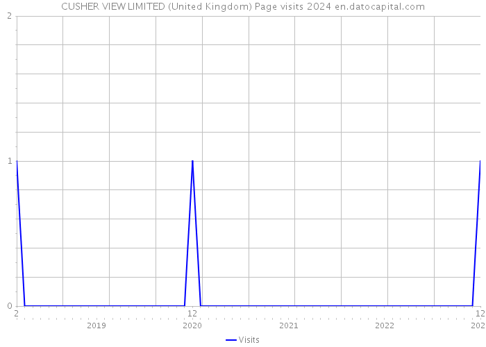 CUSHER VIEW LIMITED (United Kingdom) Page visits 2024 