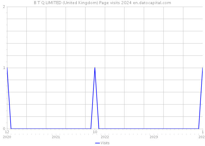 B T Q LIMITED (United Kingdom) Page visits 2024 