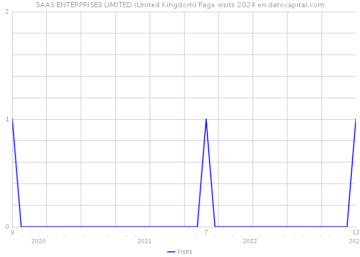 SAAS ENTERPRISES LIMITED (United Kingdom) Page visits 2024 