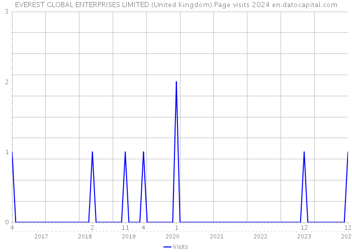 EVEREST GLOBAL ENTERPRISES LIMITED (United Kingdom) Page visits 2024 