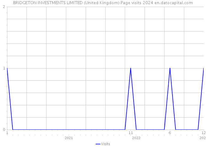 BRIDGETON INVESTMENTS LIMITED (United Kingdom) Page visits 2024 