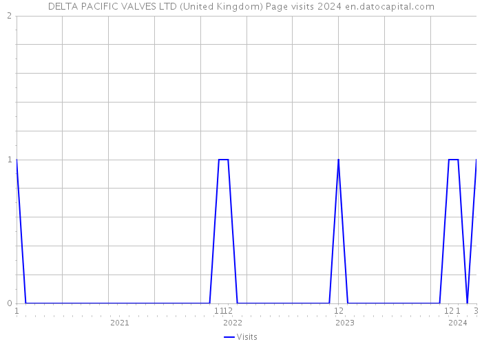 DELTA PACIFIC VALVES LTD (United Kingdom) Page visits 2024 