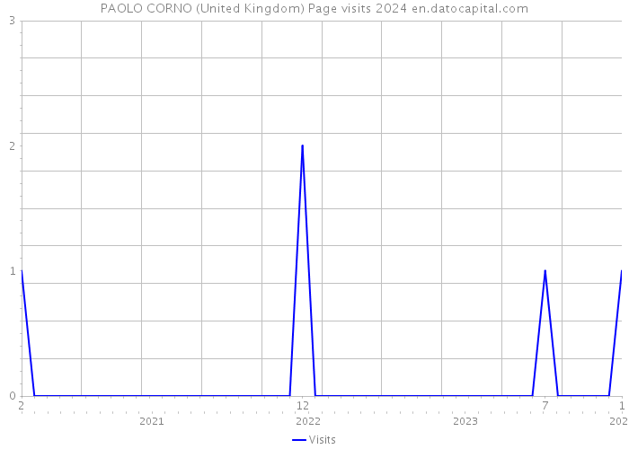 PAOLO CORNO (United Kingdom) Page visits 2024 