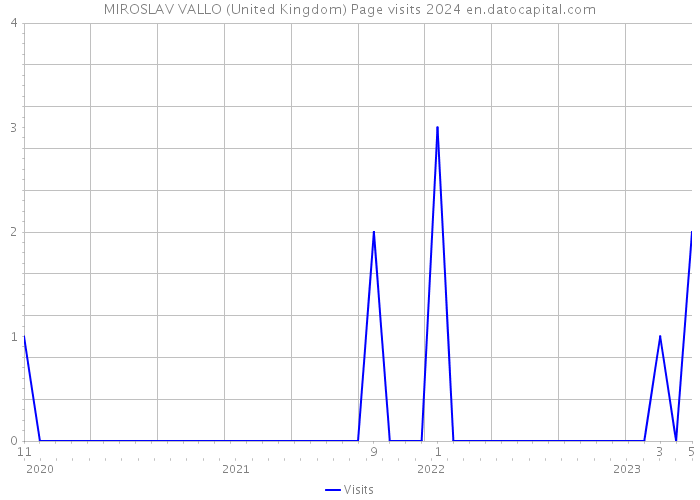MIROSLAV VALLO (United Kingdom) Page visits 2024 