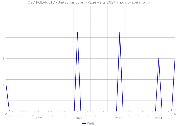 OSO POLAR LTD (United Kingdom) Page visits 2024 