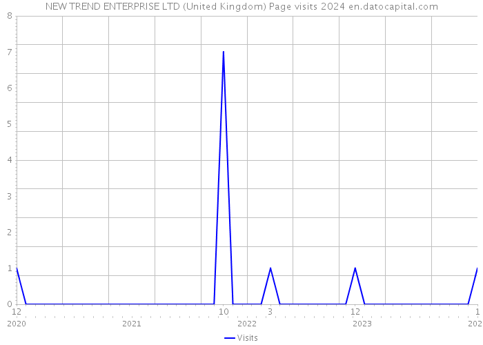 NEW TREND ENTERPRISE LTD (United Kingdom) Page visits 2024 