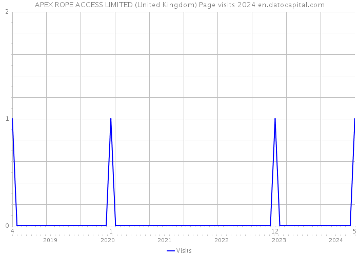 APEX ROPE ACCESS LIMITED (United Kingdom) Page visits 2024 