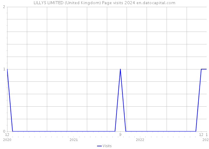 LILLYS LIMITED (United Kingdom) Page visits 2024 