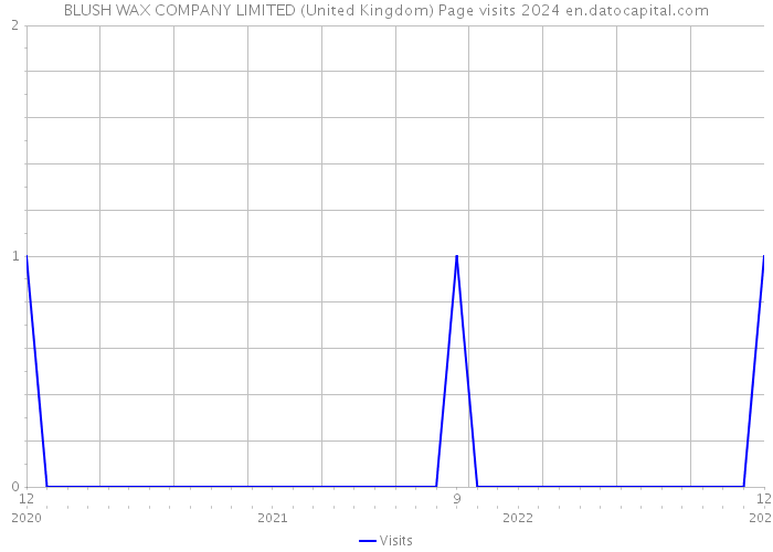 BLUSH WAX COMPANY LIMITED (United Kingdom) Page visits 2024 