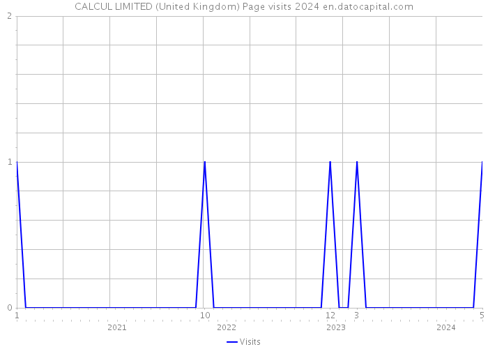 CALCUL LIMITED (United Kingdom) Page visits 2024 
