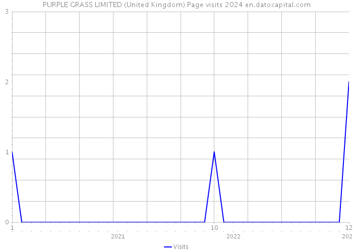 PURPLE GRASS LIMITED (United Kingdom) Page visits 2024 