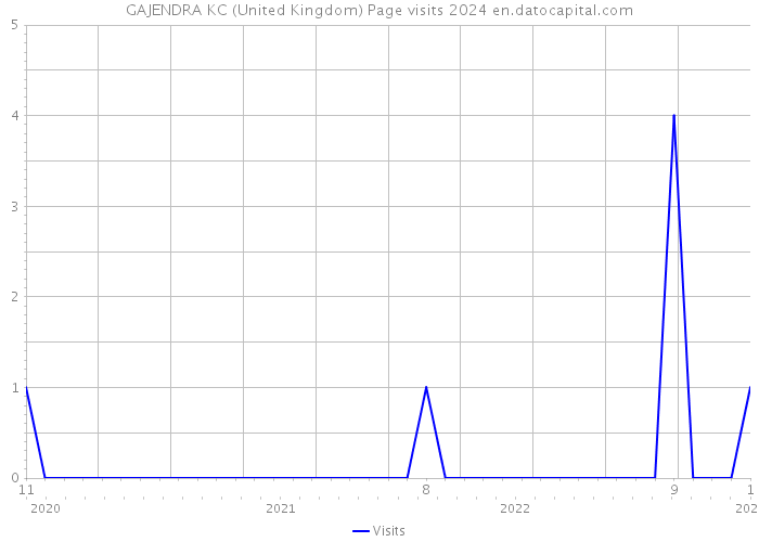 GAJENDRA KC (United Kingdom) Page visits 2024 