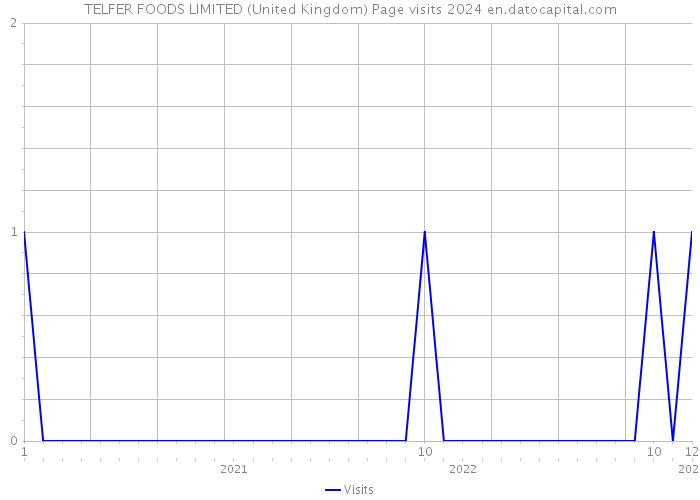 TELFER FOODS LIMITED (United Kingdom) Page visits 2024 