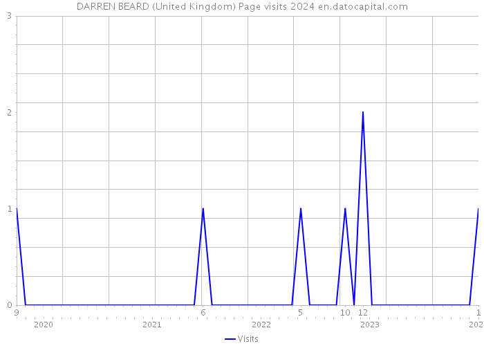 DARREN BEARD (United Kingdom) Page visits 2024 