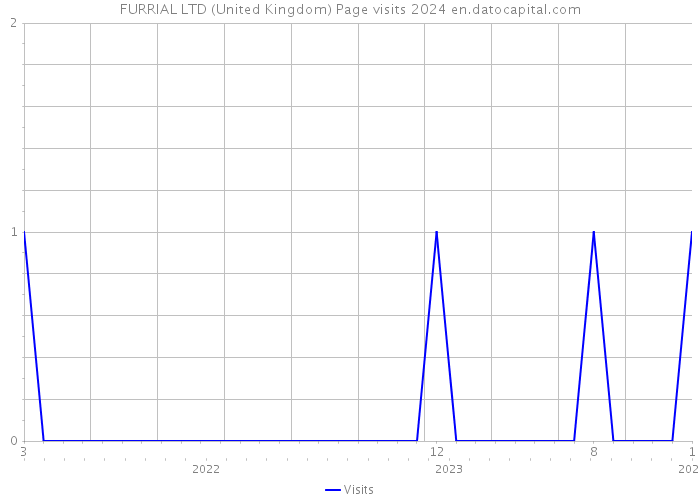 FURRIAL LTD (United Kingdom) Page visits 2024 