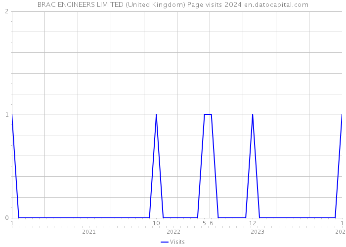 BRAC ENGINEERS LIMITED (United Kingdom) Page visits 2024 