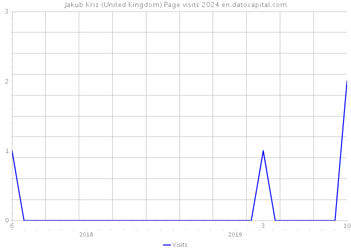 Jakub Kriz (United Kingdom) Page visits 2024 