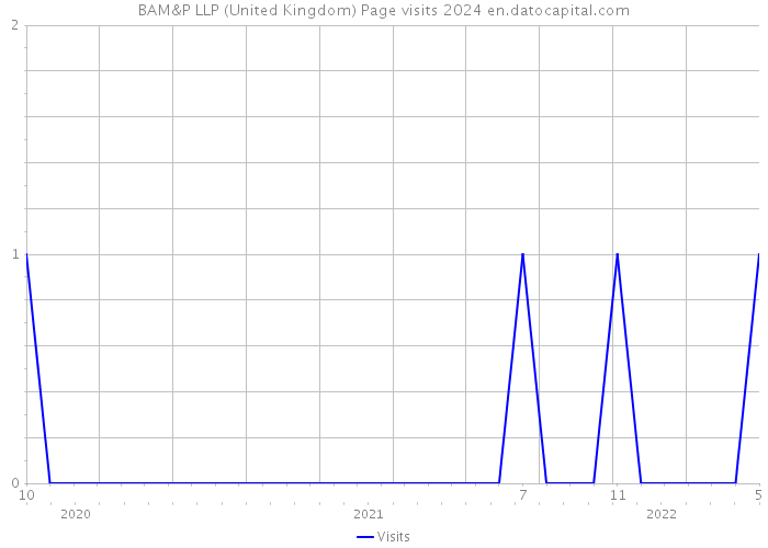 BAM&P LLP (United Kingdom) Page visits 2024 