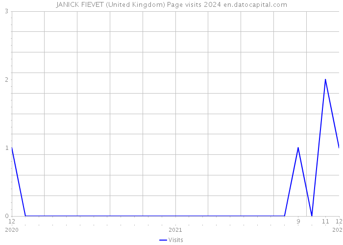 JANICK FIEVET (United Kingdom) Page visits 2024 