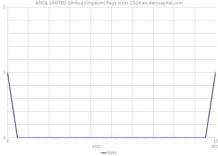 ARIOL LIMITED (United Kingdom) Page visits 2024 