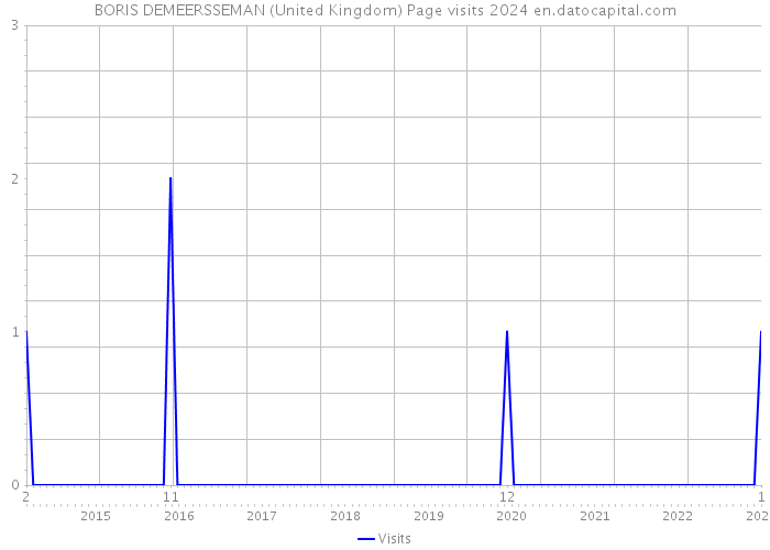 BORIS DEMEERSSEMAN (United Kingdom) Page visits 2024 