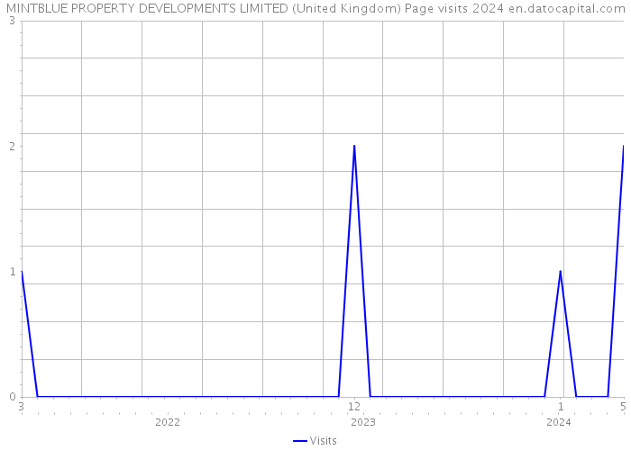 MINTBLUE PROPERTY DEVELOPMENTS LIMITED (United Kingdom) Page visits 2024 