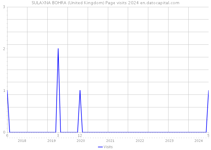 SULAXNA BOHRA (United Kingdom) Page visits 2024 