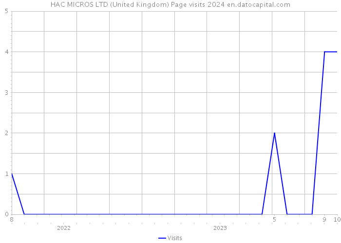 HAC MICROS LTD (United Kingdom) Page visits 2024 