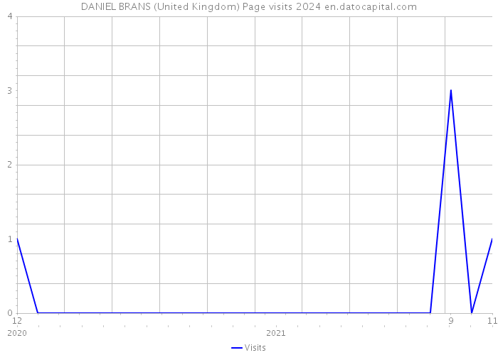 DANIEL BRANS (United Kingdom) Page visits 2024 