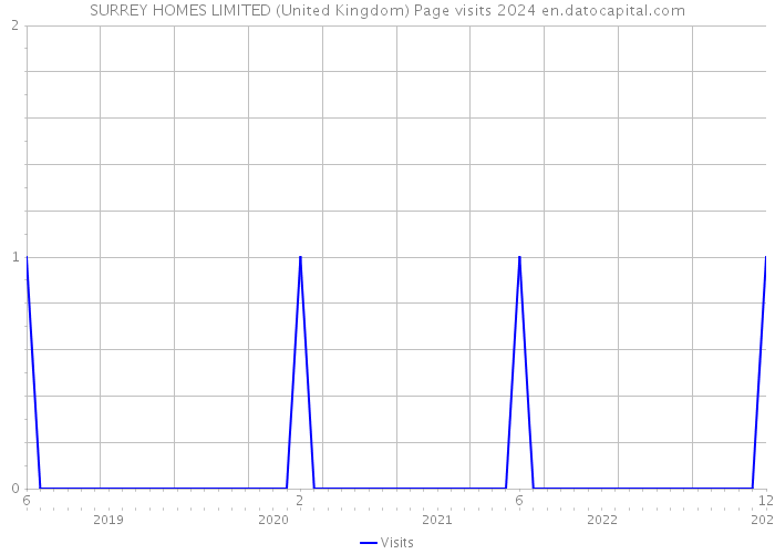 SURREY HOMES LIMITED (United Kingdom) Page visits 2024 