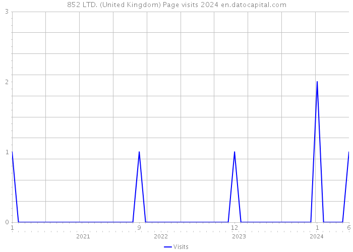 852 LTD. (United Kingdom) Page visits 2024 