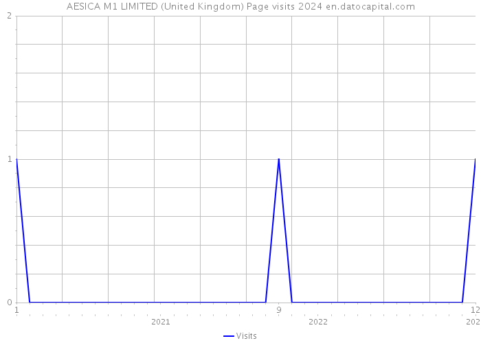 AESICA M1 LIMITED (United Kingdom) Page visits 2024 