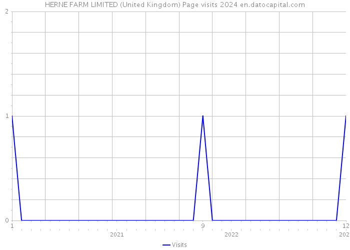 HERNE FARM LIMITED (United Kingdom) Page visits 2024 