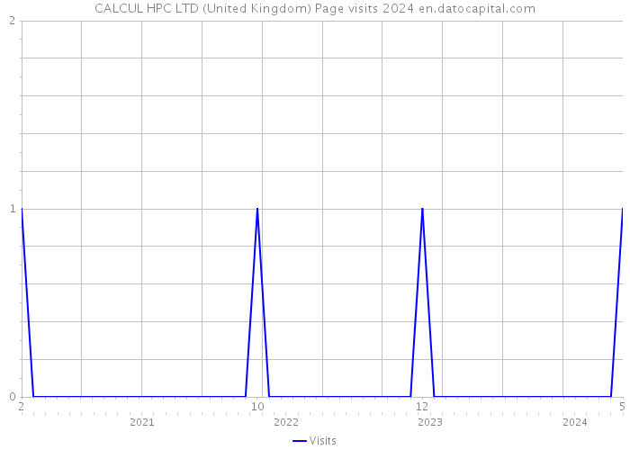 CALCUL HPC LTD (United Kingdom) Page visits 2024 