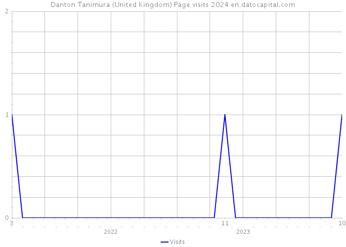 Danton Tanimura (United Kingdom) Page visits 2024 