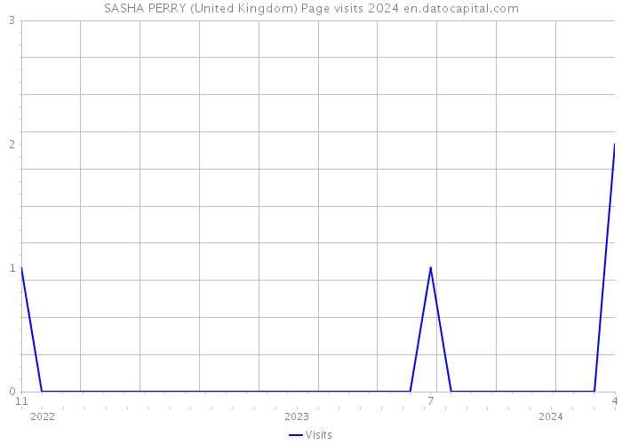SASHA PERRY (United Kingdom) Page visits 2024 
