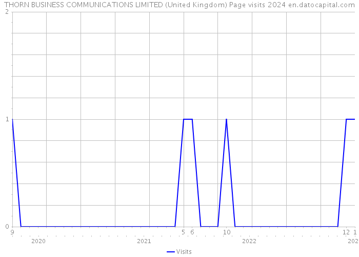 THORN BUSINESS COMMUNICATIONS LIMITED (United Kingdom) Page visits 2024 