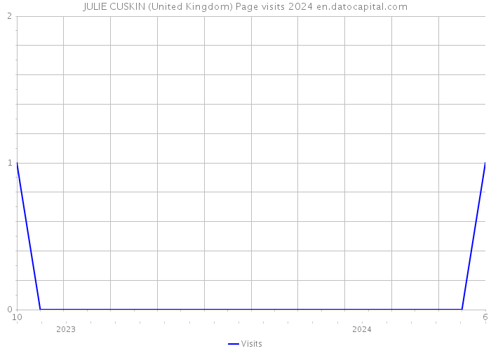 JULIE CUSKIN (United Kingdom) Page visits 2024 