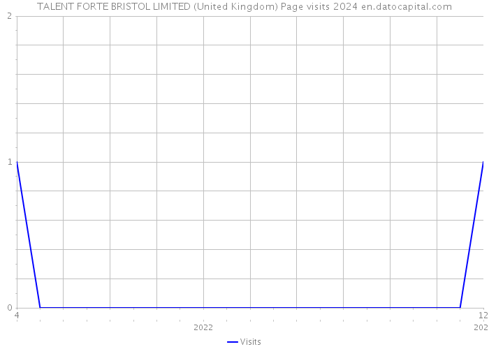 TALENT FORTE BRISTOL LIMITED (United Kingdom) Page visits 2024 