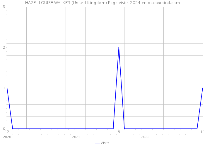 HAZEL LOUISE WALKER (United Kingdom) Page visits 2024 