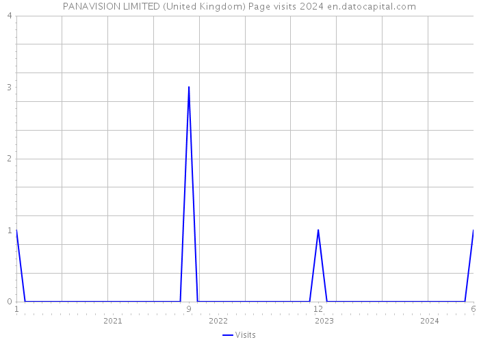 PANAVISION LIMITED (United Kingdom) Page visits 2024 
