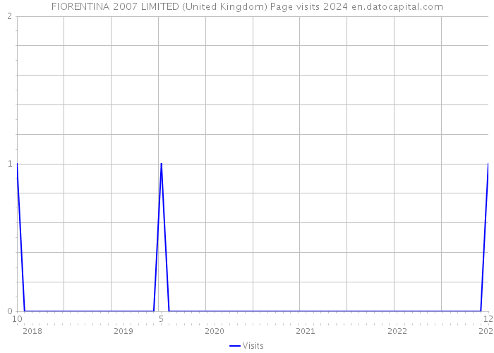 FIORENTINA 2007 LIMITED (United Kingdom) Page visits 2024 