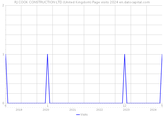 RJ COOK CONSTRUCTION LTD (United Kingdom) Page visits 2024 