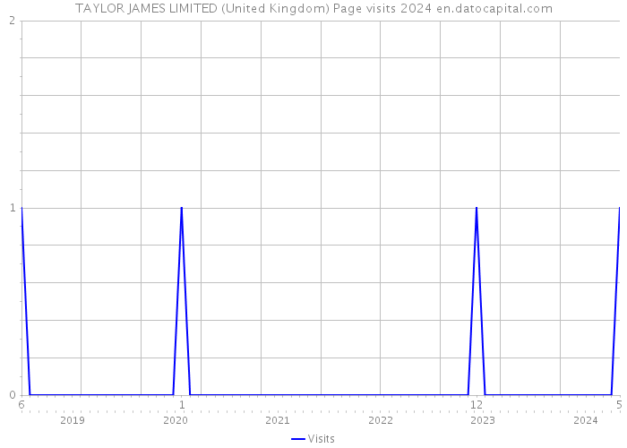TAYLOR JAMES LIMITED (United Kingdom) Page visits 2024 